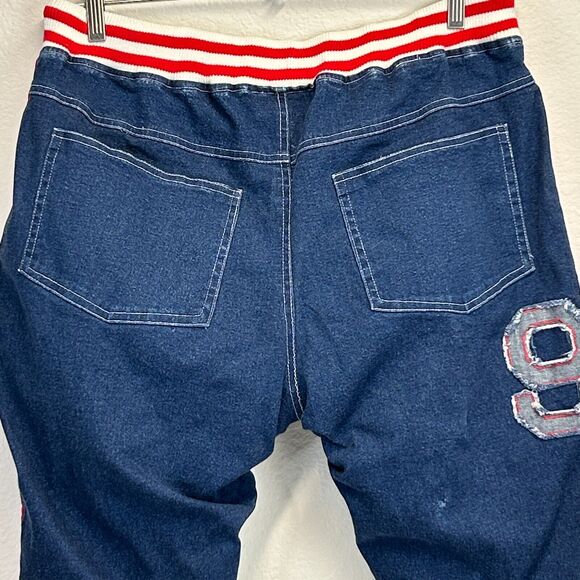 Vintage Baby Noiz Womens Juniors Sweatsuit Denim Jacket Sweatpants White 2XL XXL - Picture 12 of 16